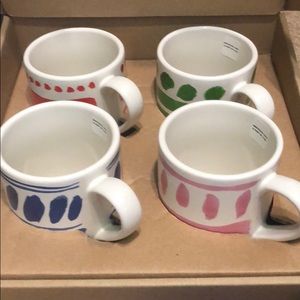 Kate Spade Stacking Mugs “All In Good Taste” NEW